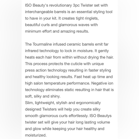 ISO beauty - interchangeable curling wand trio - like new - Picture 3 of 6
